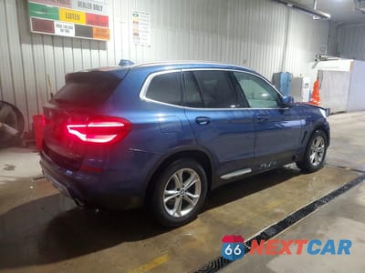 Trzecie zdjęcie samochodu z tyłu: 2019 BMW X3 XDRIVE30I VIN:5UXTR9C53KLE18960 - miniatura
