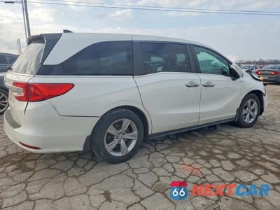 Trzecie zdjęcie samochodu z tyłu: 2020 HONDA ODYSSEY EXL VIN:5FNRL6H77LB047342 - miniatura
