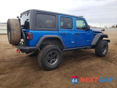 Trzecie zdjęcie samochodu z tyłu: 2021 JEEP WRANGLER UNLIMITED RUBICON VIN:1C4HJXFN1MW667481 - miniatura