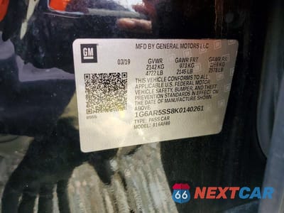 Zdjęcie 12 z 12 samochodu: 2019 CADILLAC CTS LUXURY VIN:1G6AR5SS8K0140261 - miniatura