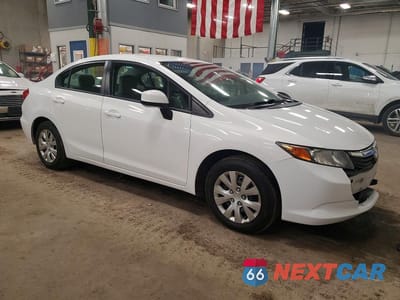 Czwarte zdjęcie samochodu z boku: 2012 HONDA CIVIC LX VIN:19XFB2F58CE012444 - miniatura