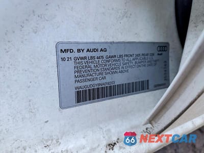 Zdjęcie 12 z 12 samochodu: 2022 AUDI A3 PREMIUM VIN:WAUGUDGY8NA018203 - miniatura