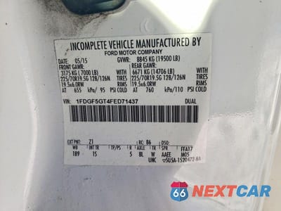 Zdjęcie 13 z 13 samochodu: 2015 FORD F550 SUPER DUTY SHUTTLE BUS VIN:1FDGF5GT4FED71437 - miniatura