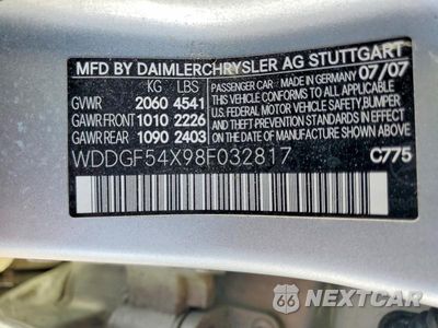 Zdjęcie 12 z 12 samochodu: 2008 MERCEDES-BENZ C-CLASS VIN:WDDGF54X98F032817 - miniatura