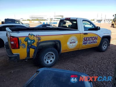 Trzecie zdjęcie samochodu z tyłu: 2018 GMC SIERRA C1500 VIN:1GTN1LEC0JZ901891 - miniatura