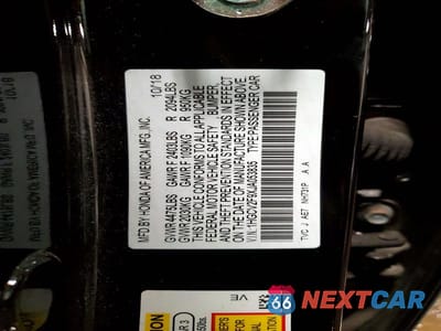 Zdjęcie 12 z 12 samochodu: 2018 HONDA ACCORD TOURING VIN:1HGCV2F9XJA053835 - miniatura