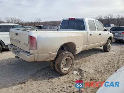 Trzecie zdjęcie samochodu z tyłu: 2003 DODGE RAM 3500 ST VIN:3D7MU48C13G766367 - miniatura