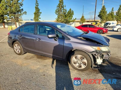 Czwarte zdjęcie samochodu z boku: 2015 HONDA CIVIC LX VIN:19XFB2F58FE707981 - miniatura