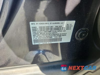 Zdjęcie 14 z 14 samochodu: 2018 HONDA PILOT EXL VIN:5FNYF6H80JB070602 - miniatura