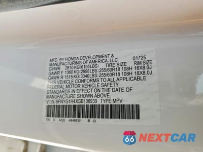 Zdjęcie 13 z 13 samochodu: 2025 HONDA PILOT EXL VIN:5FNYG1H4XSB106939 - miniatura