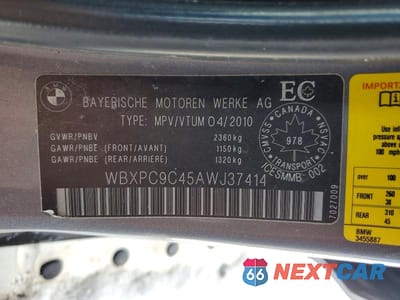 Zdjęcie 13 z 13 samochodu: 2010 BMW X3 XDRIVE30I VIN:WBXPC9C45AWJ37414 - miniatura