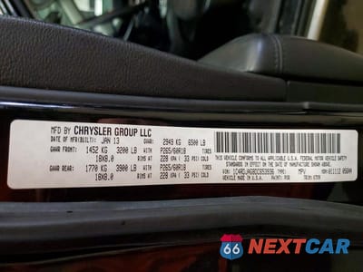 Zdjęcie 13 z 13 samochodu: 2013 DODGE DURANGO SXT VIN:1C4RDJAG8DC653936 - miniatura