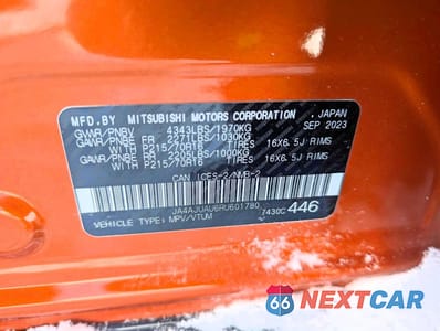 Zdjęcie 12 z 12 samochodu: 2024 MITSUBISHI RVR ES VIN:JA4AJUAU6RU601780 - miniatura