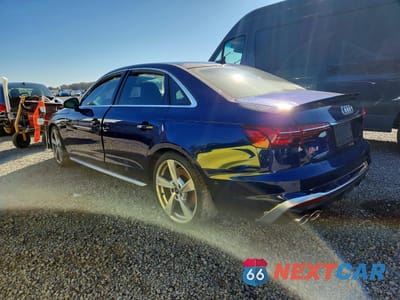 Drugie zdjęcie samochodu z przodu: 2022 AUDI S4 PRESTIGE VIN:WAUC4AF42NA019844 - miniatura