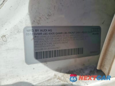 Zdjęcie 12 z 12 samochodu: 2013 AUDI A4 PREMIUM VIN:WAUBFAFL8DN002941 - miniatura