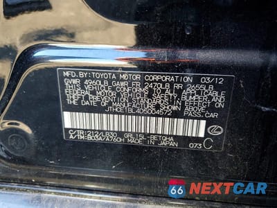 Zdjęcie 12 z 12 samochodu: 2013 LEXUS GS 350 VIN:JTHCE1BL4D5004572 - miniatura