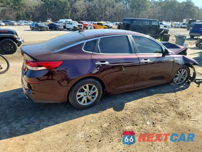 Trzecie zdjęcie samochodu z tyłu: 2019 KIA OPTIMA LX VIN:5XXGT4L39KG301371 - miniatura