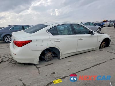 Trzecie zdjęcie samochodu z tyłu: 2017 INFINITY Q50 3.0T SIGNATURE EDITION VIN:JN1EV7AR0HM840560 - miniatura