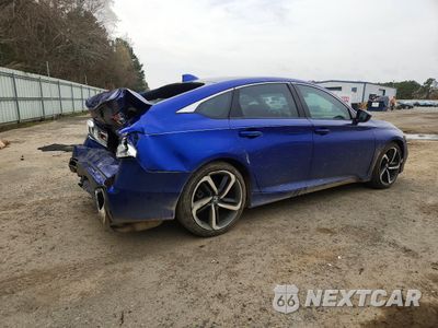 Trzecie zdjęcie samochodu z tyłu: 2019 HONDA ACCORD SPORT VIN:1HGCV1F34KA008364 - miniatura