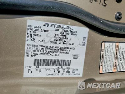 Zdjęcie 14 z 15 samochodu: 2005 FORD EXPLORER XLT VIN:1FMZU63E95ZA01314 - miniatura