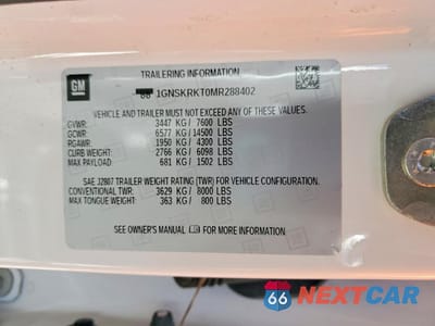 Zdjęcie 14 z 14 samochodu: 2021 CHEVROLET TAHOE K1500 RST VIN:1GNSKRKT0MR288402 - miniatura