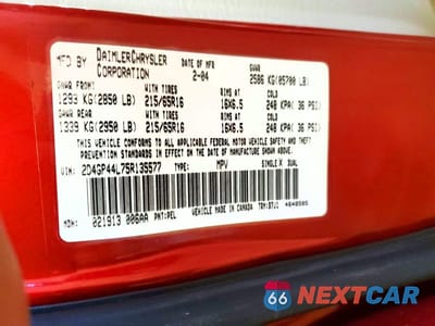 Zdjęcie 13 z 13 samochodu: 2005 DODGE GRAND CARAVAN SXT VIN:2D4GP44L75R135577 - miniatura