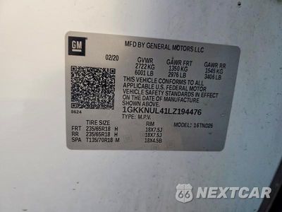 Zdjęcie 13 z 13 samochodu: 2020 GMC ACADIA SLT VIN:1GKKNUL41LZ194476 - miniatura