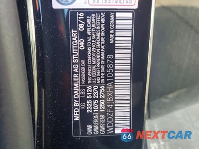 Zdjęcie 12 z 12 samochodu: 2017 MERCEDES-BENZ E 300 VIN:WDDZF4JBXHA105878 - miniatura