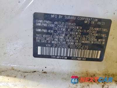 Zdjęcie 14 z 14 samochodu: 2024 SUBARU XV CROSSTREK VIN:JF2GUABC3R8295479 - miniatura