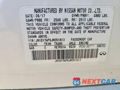 Zdjęcie 12 z 12 samochodu: 2018 INFINITI Q50 3.0T LUXE VIN:JN1EV7AP6JM351813 - miniatura