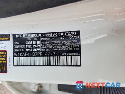 Zdjęcie 12 z 12 samochodu: 2023 MERCEDES-BENZ C 300 4MATIC VIN:W1KAF4HB7PR147735 - miniatura
