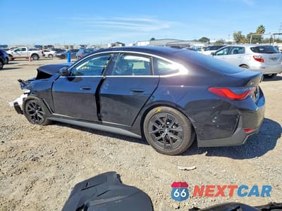 Drugie zdjęcie samochodu z przodu: 2025 BMW I4 EDRIVE 40 VIN:WBY23HD01SFV76851 - miniatura