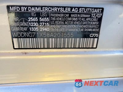 Zdjęcie 12 z 12 samochodu: 2008 MERCEDES-BENZ S 550 VIN:WDDNG71X58A201555 - miniatura