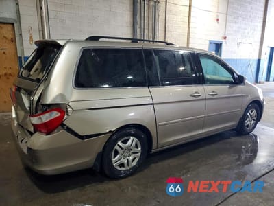 Trzecie zdjęcie samochodu z tyłu: 2007 HONDA ODYSSEY EXL VIN:5FNRL38667B101242 - miniatura