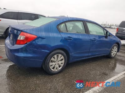Trzecie zdjęcie samochodu z tyłu: 2012 HONDA CIVIC LX VIN:19XFB2F59CE315412 - miniatura