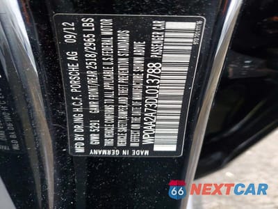 Zdjęcie 12 z 12 samochodu: 2013 PORSCHE PANAMERA 2 VIN:WP0AA2A73DL013788 - miniatura