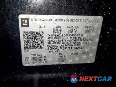 Zdjęcie 13 z 13 samochodu: 2020 GMC TERRAIN VIN:3GKALMEV7LL142512 - miniatura