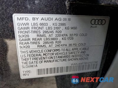 Zdjęcie 13 z 13 samochodu: 2017 AUDI Q7 PREMIUM PLUS VIN:WA1LAAF78HD021780 - miniatura