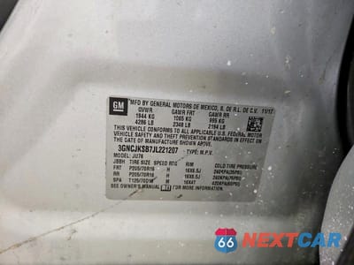 Zdjęcie 13 z 13 samochodu: 2018 CHEVROLET TRAX LS VIN:3GNCJKSB7JL221207 - miniatura