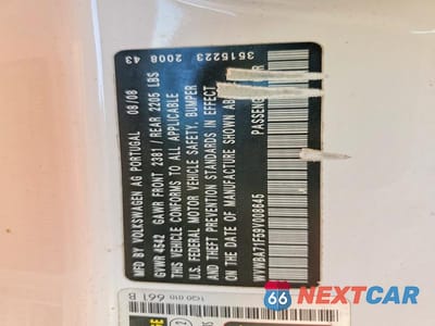 Zdjęcie 12 z 12 samochodu: 2009 VOLKSWAGEN EOS TURBO VIN:WVWBA71F59V008645 - miniatura