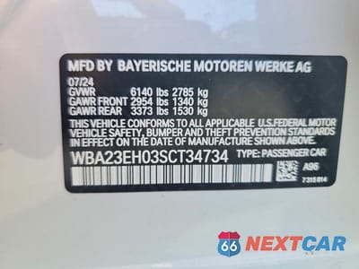 Zdjęcie 12 z 12 samochodu: 2025 BMW 740 I VIN:WBA23EH03SCT34734 - miniatura