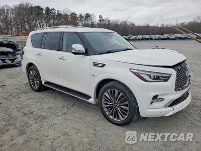 Czwarte zdjęcie samochodu z boku: 2019 INFINITI QX80 LUXE VIN:JN8AZ2NE4K9234803 - miniatura