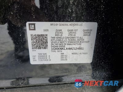 Zdjęcie 13 z 13 samochodu: 2021 GMC ACADIA SLE VIN:1GKKNKLA4MZ124661 - miniatura