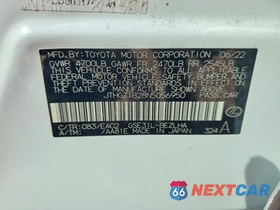 Zdjęcie 13 z 14 samochodu: 2022 LEXUS IS 350 F SPORT VIN:JTHGZ1B28N5056950 - miniatura