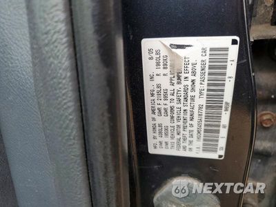 Zdjęcie 12 z 12 samochodu: 2005 HONDA ACCORD LX VIN:1HGCM55455A187782 - miniatura