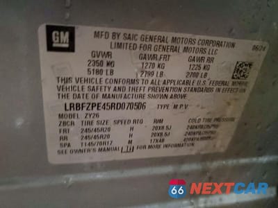 Zdjęcie 13 z 13 samochodu: 2024 BUICK ENVISION ESSENCE VIN:LRBFZPE45RD070506 - miniatura
