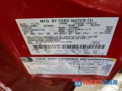 Zdjęcie 12 z 12 samochodu: 2011 FORD F150 SUPERCREW VIN:1FTFW1EFXBFA05380 - miniatura