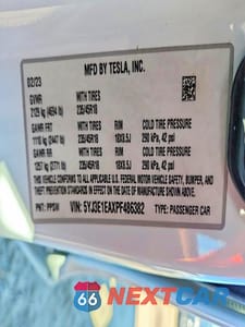 Zdjęcie 12 z 12 samochodu: 2023 TESLA MODEL 3 VIN:5YJ3E1EAXPF486382 - miniatura