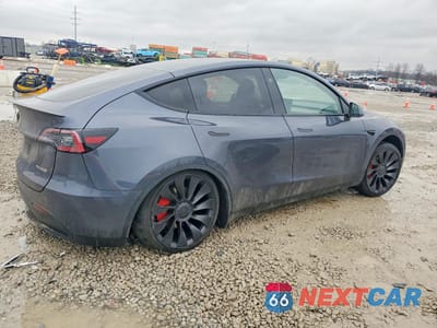 Trzecie zdjęcie samochodu z tyłu: 2023 TESLA MODEL Y VIN:7SAYGDEF0PF909714 - miniatura