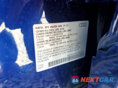 Zdjęcie 14 z 14 samochodu: 2023 AUDI Q3 PREMIUM PLUS S LINE 45 VIN:WA1EECF32P1088249 - miniatura